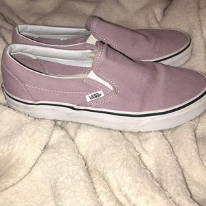 lavender slip on vans